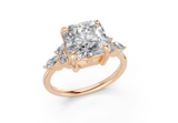 Clarion Radiant Square Diamond  Engagement Ring