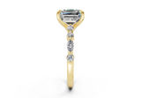 Zania Asscher Diamond Engagement Ring