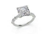 Zania Asscher Diamond Engagement Ring