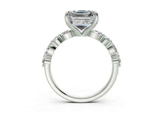 Zania Asscher Diamond Engagement Ring