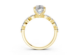 Zania Elongated Cushion Diamond  Engagement Ring