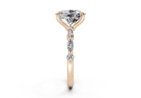 Zania Elongated Cushion Diamond Engagement Ring