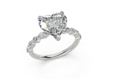 Zania Heart Diamond Engagement Ring