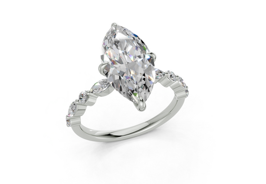 Zania Marquise Diamond  Engagement Ring