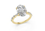 Zania Oval Diamond Engagement Ring