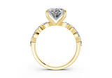 Zania Oval Diamond Engagement Ring