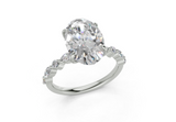 Zania Oval Diamond  Engagement Ring