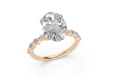 Zania Oval Diamond Engagement Ring