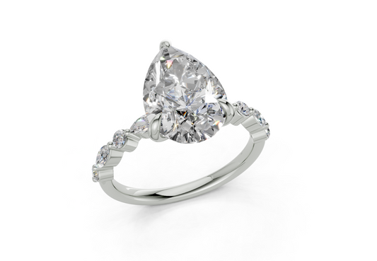 Zania Pear Diamond  Engagement Ring