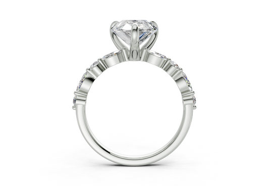 Zania Pear Diamond Engagement Ring