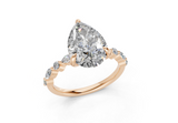 Zania Pear Diamond Engagement Ring