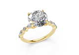 Zania Round Diamond Engagement Ring