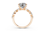 Zania Round Diamond Engagement Ring