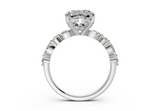 Zania Cushion Square Diamond  Engagement Ring