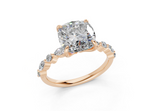 Zania Cushion Square Diamond  Engagement Ring