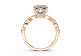 Zania Cushion Square Diamond Engagement Ring