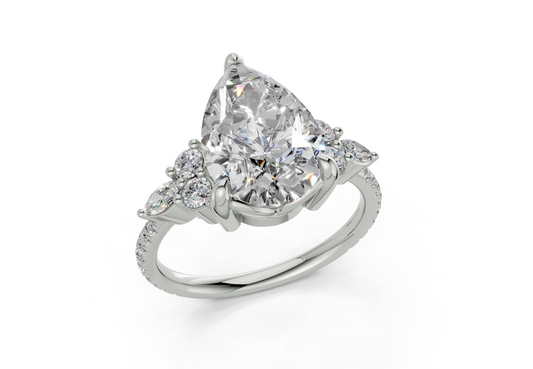 Nyelle Pear Diamond  Engagement Ring