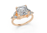 Imara Asscher Diamond  Engagement Ring