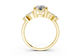 Imara Elongated Cushion Diamond  Engagement Ring