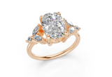 Imara Elongated Cushion Diamond  Engagement Ring