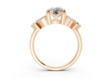 Imara Elongated Cushion Diamond Engagement Ring