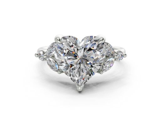 Imara Heart Diamond  Engagement Ring