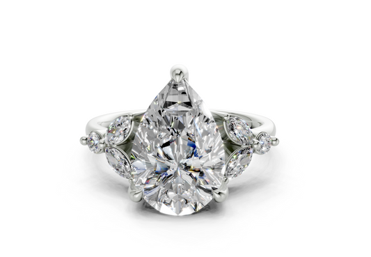 Imara Pear Diamond  Engagement Ring