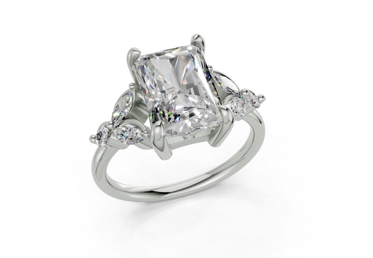 Imara Radiant Diamond  Engagement Ring