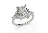 Imara Radiant Diamond Engagement Ring