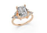 Imara Radiant Diamond Engagement Ring