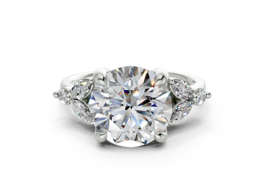 Imara Round Diamond Engagement Ring