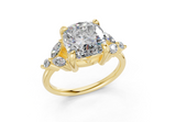 Imara Cushion Square Diamond  Engagement Ring