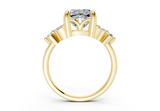 Imara Cushion Square Diamond Engagement Ring