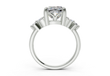 Imara Cushion Square Diamond  Engagement Ring