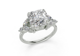 Imara Radiant Square Diamond Engagement Ring