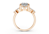 Imara Radiant Square Diamond Engagement Ring