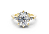 Felise Elongated Cushion Diamond  Engagement Ring