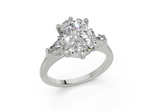 Felise Elongated Cushion Diamond Engagement Ring