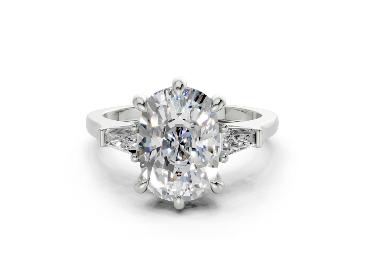 Felise Elongated Cushion Diamond Engagement Ring