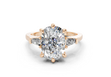 Felise Elongated Cushion Diamond  Engagement Ring