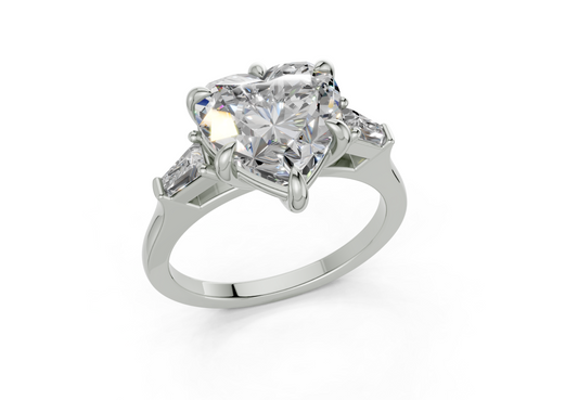 Felise Heart Diamond  Engagement Ring