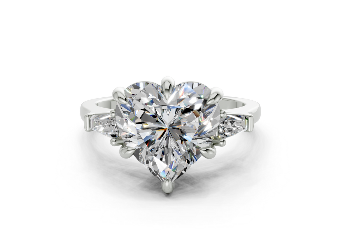 Felise Heart Diamond Engagement Ring