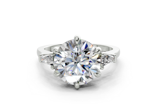 Felise Round Diamond  Engagement Ring