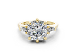 Felise Cushion Square Diamond  Engagement Ring