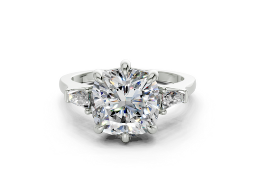 Felise Cushion Square Diamond Engagement Ring