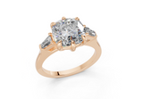 Felise Cushion Square Diamond  Engagement Ring