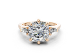 Felise Cushion Square Diamond Engagement Ring