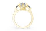 Felise Radiant Square Diamond  Engagement Ring