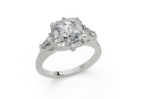 Felise Radiant Square Diamond  Engagement Ring