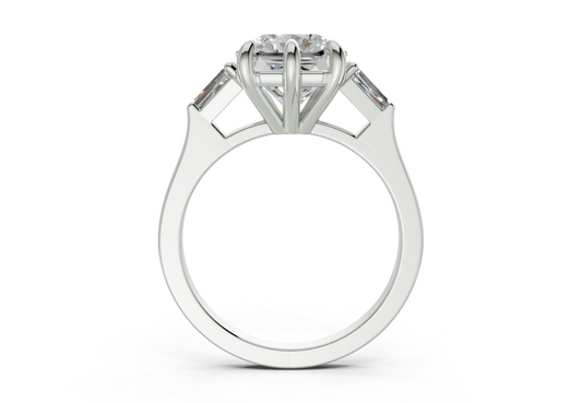 Felise Radiant Square Diamond Engagement Ring